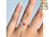 Red Onyx & White Topaz Ring ROX-RDR-2749.