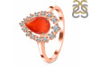 Red Onyx & White Topaz Ring ROX-RDR-2770.