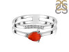 Red Onyx & White Topaz Ring ROX-RDR-2862.