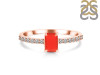 Red Onyx & White Topaz Ring ROX-RDR-3118.