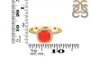 Red Onyx & White Topaz Ring ROX-RDR-3119.