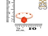 Red Onyx & White Topaz Ring ROX-RDR-3140.
