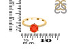 Red Onyx & White Topaz Ring ROX-RDR-3140.