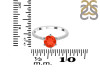Red Onyx & White Topaz Ring ROX-RDR-3140.
