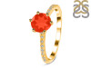 Red Onyx & White Topaz Ring ROX-RDR-3140.
