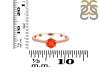 Red Onyx & White Topaz Ring ROX-RDR-3143.