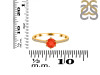Red Onyx & White Topaz Ring ROX-RDR-3143.