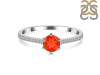 Red Onyx & White Topaz Ring ROX-RDR-3143.