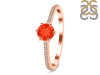 Red Onyx & White Topaz Ring ROX-RDR-3143.