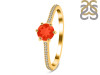 Red Onyx & White Topaz Ring ROX-RDR-3143.