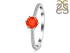 Red Onyx & White Topaz Ring ROX-RDR-3143.