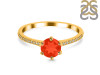 Red Onyx & White Topaz Ring ROX-RDR-3144.