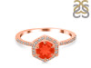Red Onyx & White Topaz Ring ROX-RDR-3146.