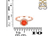 Red Onyx & White Topaz Ring ROX-RDR-3146.