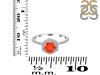 Red Onyx & White Topaz Ring ROX-RDR-3146.