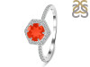Red Onyx & White Topaz Ring ROX-RDR-3146.