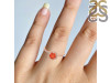 Red Onyx & White Topaz Ring ROX-RDR-3146.