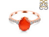 Red Onyx & White Topaz Ring ROX-RDR-3148.