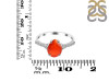 Red Onyx & White Topaz Ring ROX-RDR-3148.