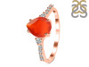 Red Onyx & White Topaz Ring ROX-RDR-3148.