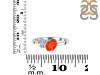 Red Onyx & White Topaz Ring ROX-RDR-3153.
