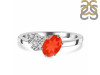 Red Onyx & White Topaz Ring ROX-RDR-3153.
