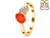 Red Onyx & White Topaz Ring ROX-RDR-3153.