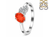 Red Onyx & White Topaz Ring ROX-RDR-3153.