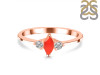 Red Onyx & White Topaz Ring ROX-RDR-3155.