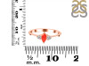 Red Onyx & White Topaz Ring ROX-RDR-3155.