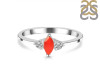 Red Onyx & White Topaz Ring ROX-RDR-3155.