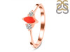 Red Onyx & White Topaz Ring ROX-RDR-3155.