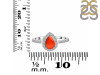 Red Onyx & White Topaz Ring ROX-RDR-3161.