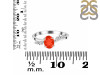 Red Onyx & White Topaz Ring ROX-RDR-3163.