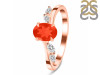 Red Onyx & White Topaz Ring ROX-RDR-3163.