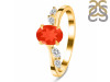 Red Onyx & White Topaz Ring ROX-RDR-3163.
