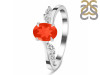 Red Onyx & White Topaz Ring ROX-RDR-3163.
