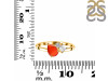 Red Onyx & White Topaz Ring ROX-RDR-3199.