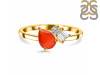 Red Onyx & White Topaz Ring ROX-RDR-3199.
