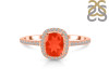 Red Onyx & White Topaz Ring ROX-RDR-3263.