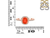 Red Onyx & White Topaz Ring ROX-RDR-3263.