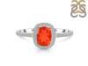 Red Onyx & White Topaz Ring ROX-RDR-3263.