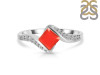 Red Onyx & White Topaz Ring ROX-RDR-346.