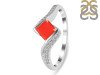 Red Onyx & White Topaz Ring ROX-RDR-346.