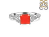 Red Onyx & White Topaz Ring ROX-RDR-353.