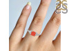 Red Onyx & White Topaz Ring ROX-RDR-353.