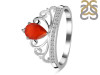 Red Onyx & White Topaz Ring ROX-RDR-365.