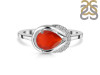 Red Onyx & White Topaz Ring ROX-RDR-367.
