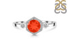 Red Onyx & White Topaz Ring ROX-RDR-373.