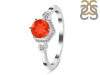 Red Onyx & White Topaz Ring ROX-RDR-373.